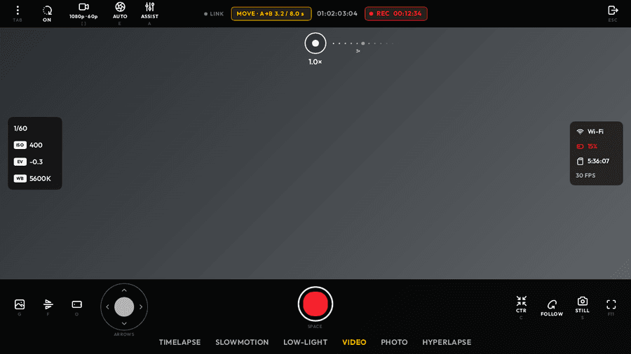 Pocket Monitor recording view