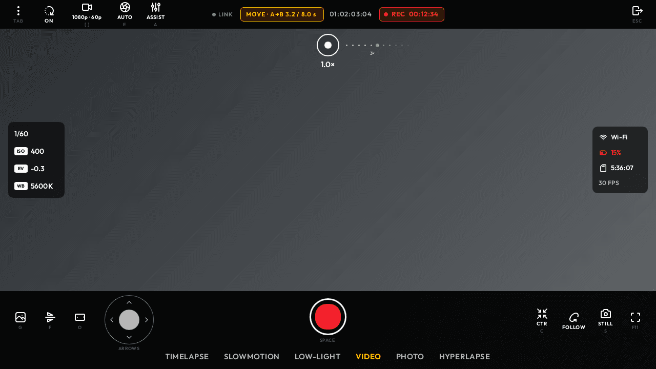 Pocket Monitor recording view